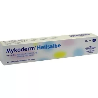 MYKODERM Helbredende salve Nystatin og zinkoxid, 50 g