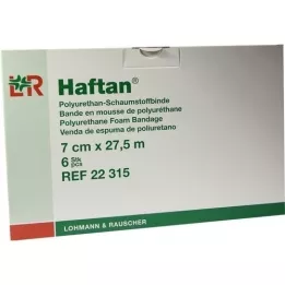 HAFTAN Skumbandage 7 cmx27,5 m, 6 stk