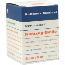 KURZZUGBINDE Bomuldslast 8 cmx5 m, 1 stk