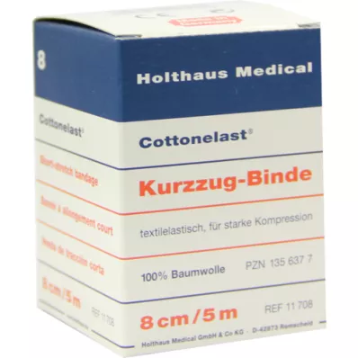 KURZZUGBINDE Bomuldslast 8 cmx5 m, 1 stk