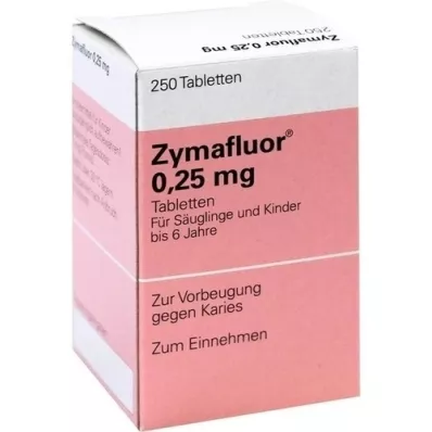 ZYMAFLUOR 0,25 mg tabletter, 250 stk ZYMAFLUOR 0,25 mg tabletter, 250 stk