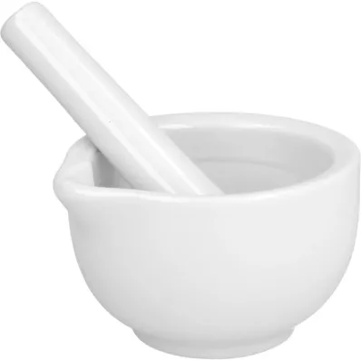 MÖRSER Porcelæn hvid, 1 stk