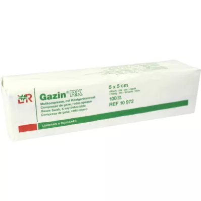 GAZIN Gaze komp.5x5 cm usteril 16-fold RK, 100 stk