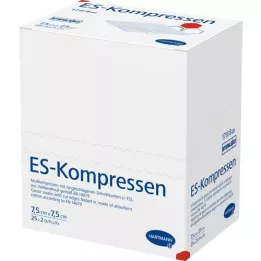 ES-KOMPRESSEN steril 7,5x7,5 cm 8-fold, 25X2 stk