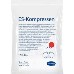 ES-KOMPRESSEN steril 5x5 cm 8-fold, 5X2 stk
