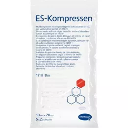 ES-KOMPRESSEN steril 10x20 cm 8-fold, 5X2 stk