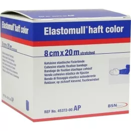 ELASTOMULL skaft farve 8 cmx20 m fastgørelsespapir blå, 1 stk
