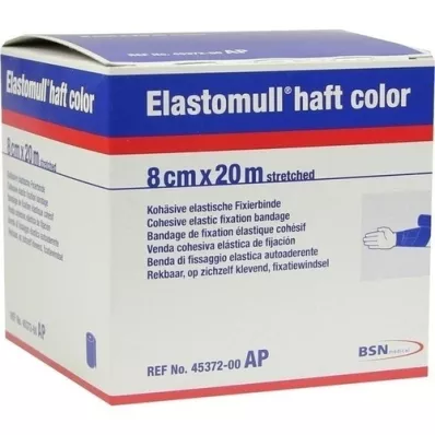 ELASTOMULL skaft farve 8 cmx20 m fastgørelsespapir blå, 1 stk ELASTOMULL skaft farve 8 cmx20 m fastgørelsespapir blå, 1 stk