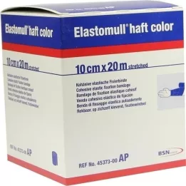 ELASTOMULL skaft farve 10 cmx20 m fastgørelsespapir blå, 1 stk