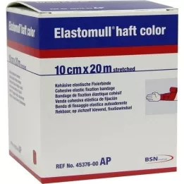 ELASTOMULL skaft farve 10 cmx20 m fastgørelsespapir rød, 1 stk