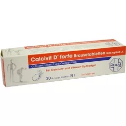 CALCIVIT D forte brusetabletter, 20 stk