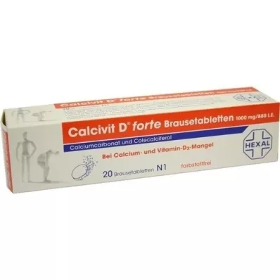 CALCIVIT D forte brusetabletter, 20 stk
