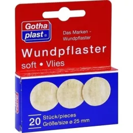 GOTHAPLAST Wundpfl.blød fleece 2,5 cm, 20 stk