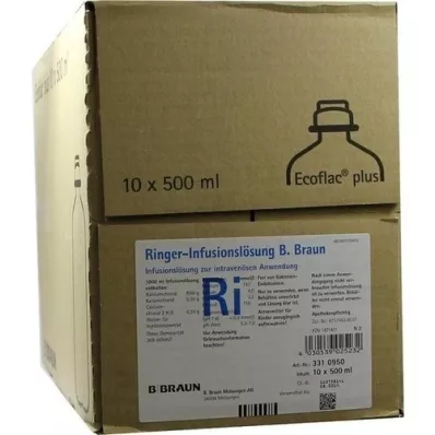 RINGER LÖSUNG B.Braun Ecoflac Plus, 10X500 ml