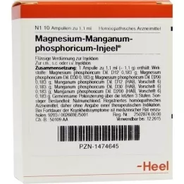 MAGNESIUM MANGANUM phosphoricum Injeel ampuller, 10 stk
