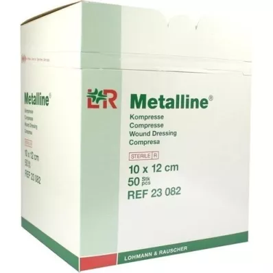 METALLINE Komprimerer 10x12 cm steril, 50 stk