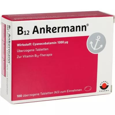 B12 ANKERMANN overtrukne tabletter, 100 stk