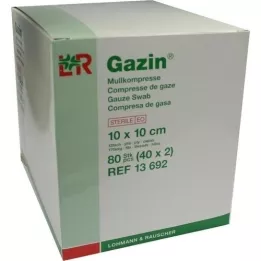 GAZIN Gaze komp. 10x10 cm steril 12-fold, 40x2 stk
