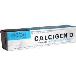 CALCIGEN D 600 mg/400 IE brusetabletter, 20 stk