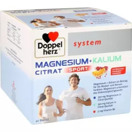 DOPPELHERZ Magnesium + kaliumcitratsystem granulat, 40 stk