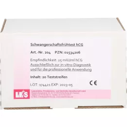 SCHWANGERSCHAFTS-FRÜHTEST hCG teststrimler urin, 20 stk