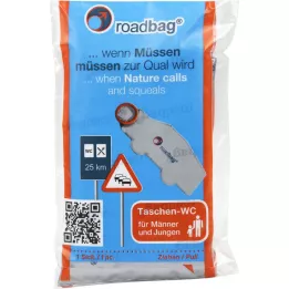 ROADBAG Tasker-WC/Nødtoilet til mænd, 5 stk
