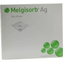 MELGISORB Ag bandage 10x10 cm, 10 stk