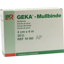 MULLBINDEN GEKA 4 cmx4 m, 20 stk