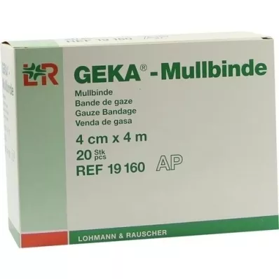MULLBINDEN GEKA 4 cmx4 m, 20 stk