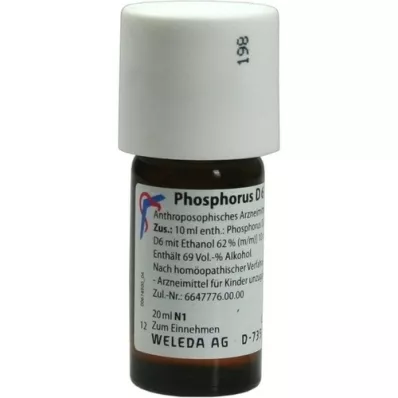 PHOSPHORUS D6 Fortynding, 20 ml