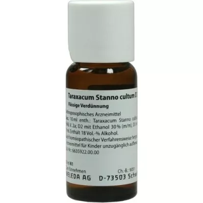 TARAXACUM STANNO cultum D 3 fortynding, 50 ml TARAXACUM STANNO cultum D 3 fortynding, 50 ml