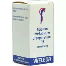STIBIUM METALLICUM PRAEPARATUM D6 Triturering, 20 g