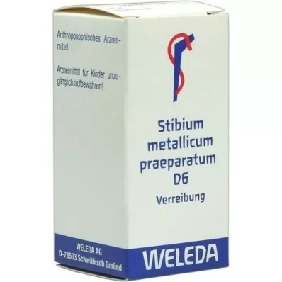 STIBIUM METALLICUM PRAEPARATUM D6 Triturering, 20 g