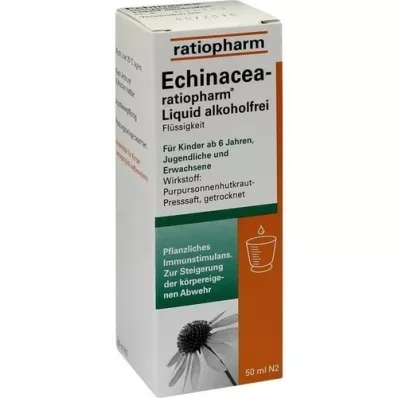 ECHINACEA-RATIOPHARM Flydende alkoholfri, 50 ml