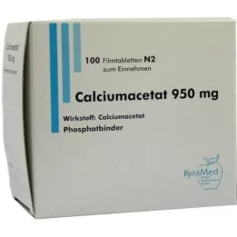 CALCIUMACETAT 950 mg filmovertrukne tabletter, 100 stk