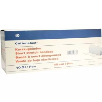 KURZZUGBINDE Bomuldslast 10 cmx5 m, 10 stk