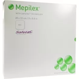 MEPILEX 20x22 cm skumbandage, 5 stk