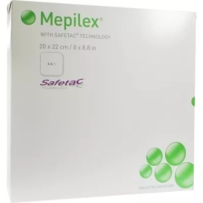 MEPILEX 20x22 cm skumbandage, 5 stk