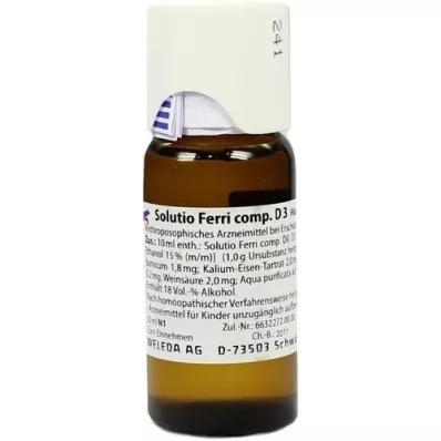 SOLUTIO FERRI comp.D 3 fortynding, 50 ml