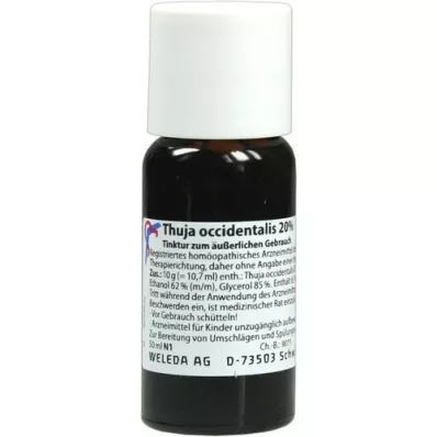 THUJA OCCIDENTALIS 20% ekstern tinktur, 50 ml