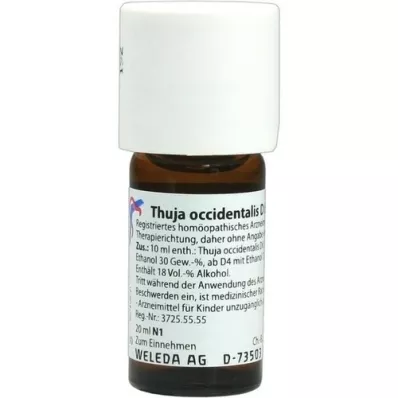 THUJA OCCIDENTALIS D6 Fortynding, 20 ml