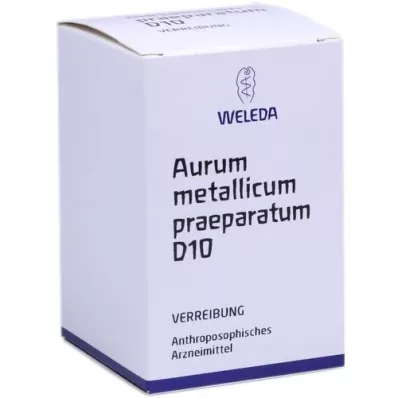 AURUM METALLICUM PRAEPARATUM D 10 Triturering, 50 g