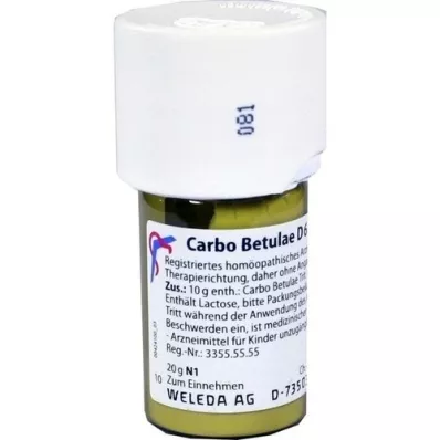 CARBO BETULAE D6 Triturering, 20 g