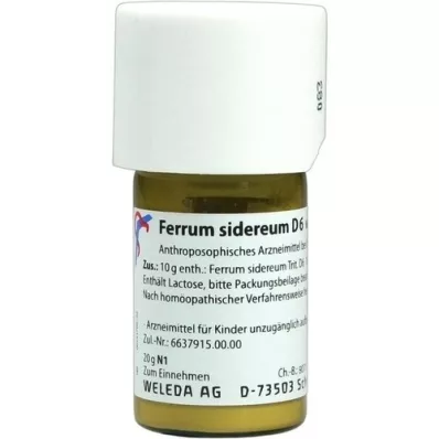 FERRUM SIDEREUM D6 Triturering, 20 g