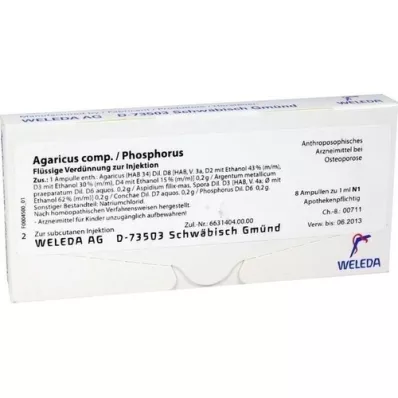 AGARICUS COMP./phosphor ampuller, 8X1 ml