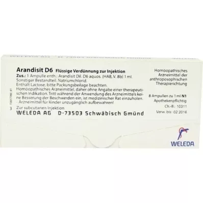 ARANDISIT D 6 ampuller, 8X1 ml