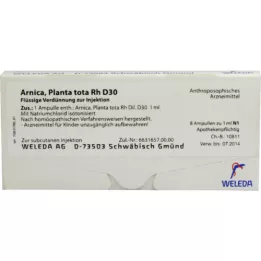 ARNICA PLANTA tota Rh D 30 ampuller, 8X1 ml