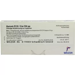 AURUM D 10/Cor D 4 aa ampuller, 8X1 ml