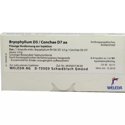 BRYOPHYLLUM D 5/Conchae D 7 ampuller, 8X1 ml