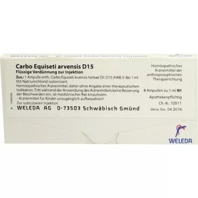 CARBO EQUISETI arvensis D 15 ampuller, 8X1 ml